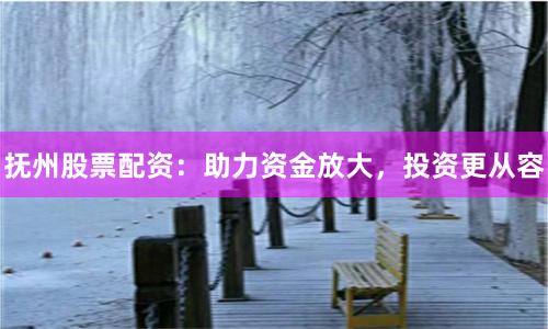 抚州股票配资：助力资金放大，投资更从容