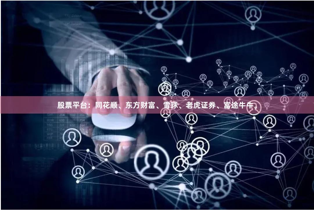 股票平台：同花顺、东方财富、雪球、老虎证券、富途牛牛。
